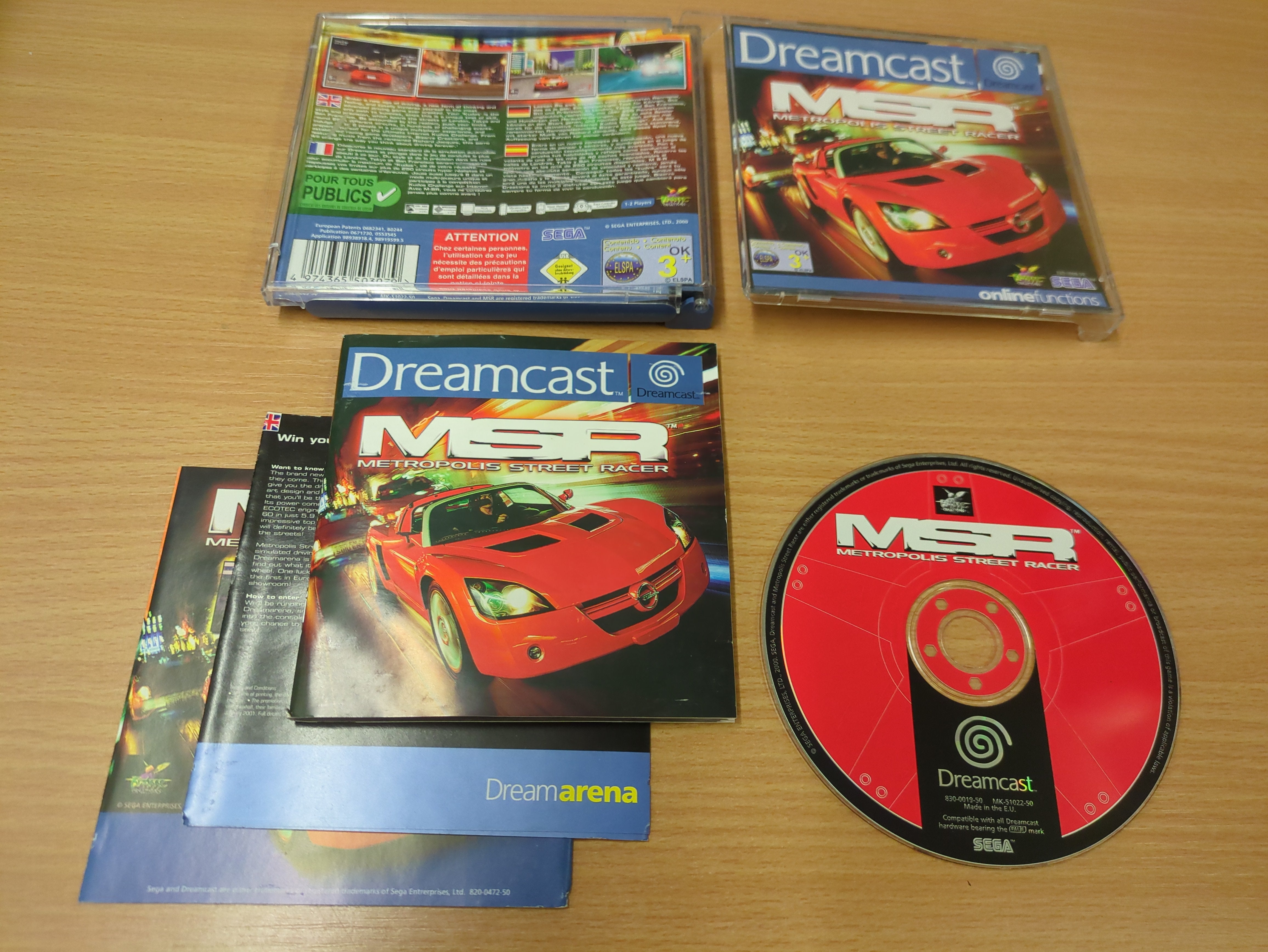 Metropolis Street Racer Sega Dreamcast game Metropolis Street Racer Sega Dreamcast game